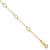 14k Oval Shapes 10in Plus 1in ext Anklet ANK223-11