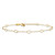 14k Oval Shapes 10in Plus 1in ext Anklet ANK223-11