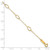 14k Oval Shapes 10in Plus 1in ext Anklet ANK223-11