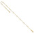 14k Oval Shapes 10in Plus 1in ext Anklet ANK223-11
