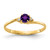 14k 4mm Amethyst VS Diamond ring Y4712AM/VS