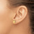 14K Diamond Cut Square Post Earrings YE2182