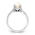14k White Gold 6mm FW Cultured Pearl ring Y4312PL