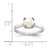 14k White Gold 6mm FW Cultured Pearl ring Y4312PL