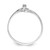 14k White Gold AA Diamond Heart Ring Y4203AA