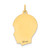 14k Plain Medium .035 Gauge Facing Right Engravable Boy Head Charm XM112/35