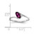 14k White Gold 7x3.5mm Marquise Rhodolite Garnet A Diamond ring Y4746RG/A