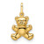 14k Polished Puffed Teddy Bear Pendant YC1524