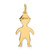 14k .011 Depth Engravable Boy Charm XM100/11