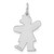 Sterling Silver Rhodium-plated Kid Charm XK1482SS