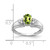 14k White Gold 7x5mm Oval Peridot AA Diamond ring Y4450PE/AA