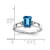 14k White Gold 7x5mm Emerald Cut Blue Topaz VS Diamond ring Y4758BT/VS