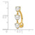 10k 5mm CZ Heart Belly Dangle 10BD112