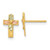 10k Tri-Color Black Hills Gold Cross Earrings 10BH697
