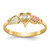 10k Tri-color Black Hills Gold Diamond Heart Ring 10BH641
