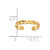 10K Diamond-Cut Toe Ring 10C2095