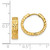 14k Diamond-cut Hinged Hoop Earrings Y7926