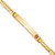 14K Medical Red Enamel Anchor ID Bracelet XM570FR-7