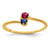 14k Genuine 2 Stone Mother's Ring XMR15/2GY