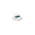 14k White Gold Synthetic Family Jewelry Ring XMR16/3WSY