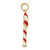 14k 3D Enameled Candy Cane Charm YC930