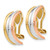 14k TRI COLOR NON-PIERCED EARRINGS Z921