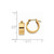 14k Polished Hoop Earrings YE1499