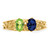 14k 2 Genuine Stone Family Ring XMR52/2GY
