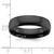 Chisel Black Zirconium Polished 6mm Band ZCR108-13
