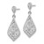 14K White Gold Dangle Earrings YE1861W