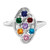 Sterling Silver Rhodium-plated Family Jewelry Ring XMR3/7SS-6