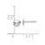 14K White Gold Polished Heart Post Stud Earrings YE2043W