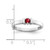 Sterling Silver Rhodium-plated Synthetic 1 Stone Mother's Ring XMR6/1SS-5