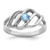 Sterling Silver Rhodium-plated Family Jewelry Ring XMR5/1SS
