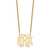 Sterling Silver/Gold-plated Medium Monogram Necklace XNA534GP