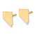 Sterling Silver/Gold-plated Nevada State Earrings XNE50GP-NV