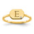 14KY Initial Octagon with Diamond Signet Ring XNR127Y