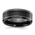 Chisel Black Zirconium Polished with Black Carbon Fiber Inlay 8mm Band ZCR111-10
