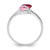 Sterling Silver Rhodium-plated Imitation and Diamond Couple Ring XMR70/2SS-10