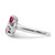 Sterling Silver Rhodium-plated Imitation and Diamond Couple Ring XMR70/2SS-10