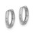 14K White Gold Hinged Hoop Earrings YE2149