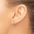 14K White Gold Hinged Hoop Earrings YE2149