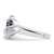14k White Gold Synthetic Family Jewelry Ring XMR66/5WSY