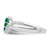 Sterling Silver Rhodium-plated Synthetic 2 Stone Mother's Ring XMR67/2SS-10