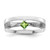 Sterling Silver Rhodium-plated Synthetic Single Stone Mother's Ring XMR63/1SS-9