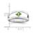 Sterling Silver Rhodium-plated Synthetic Single Stone Mother's Ring XMR63/1SS-9