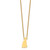 Sterling Silver/Gold-plated New Hampshire State Necklace XNA706GP-NH