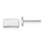Sterling Silver/Rhodium-plated North Dakota State Earrings XNE50SS-ND