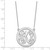 14k White Gold Small Family Monogram Necklace XNA569W