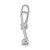 14k White Gold AA 2-3.0mm Diamond Chain Slide XP34WAA